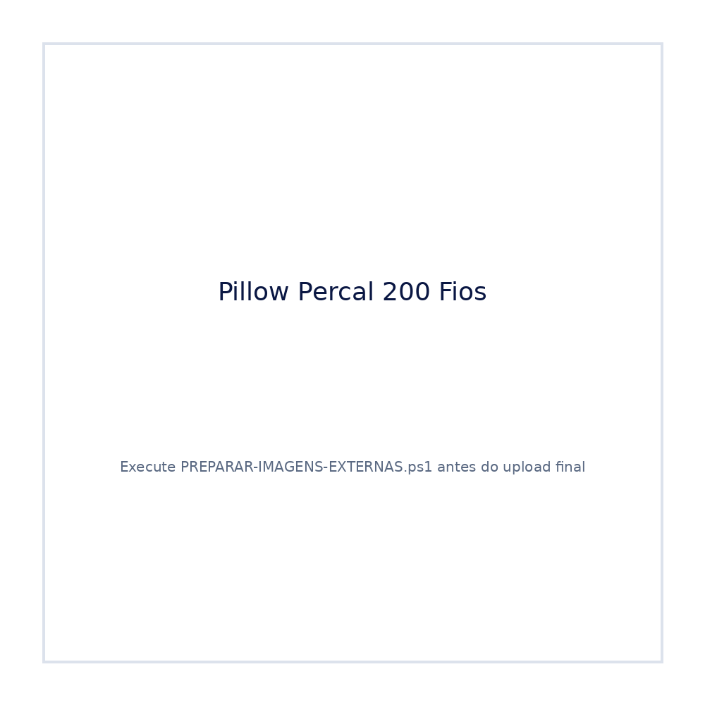 Acessório Ortobom Pillow Percal 200 Fios