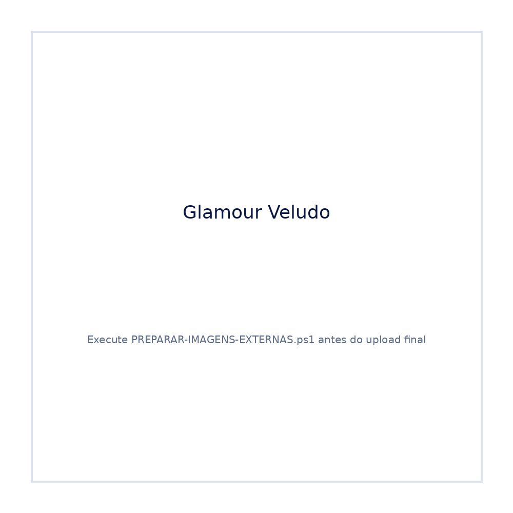 Cabeceira Glamour Veludo Solteiro